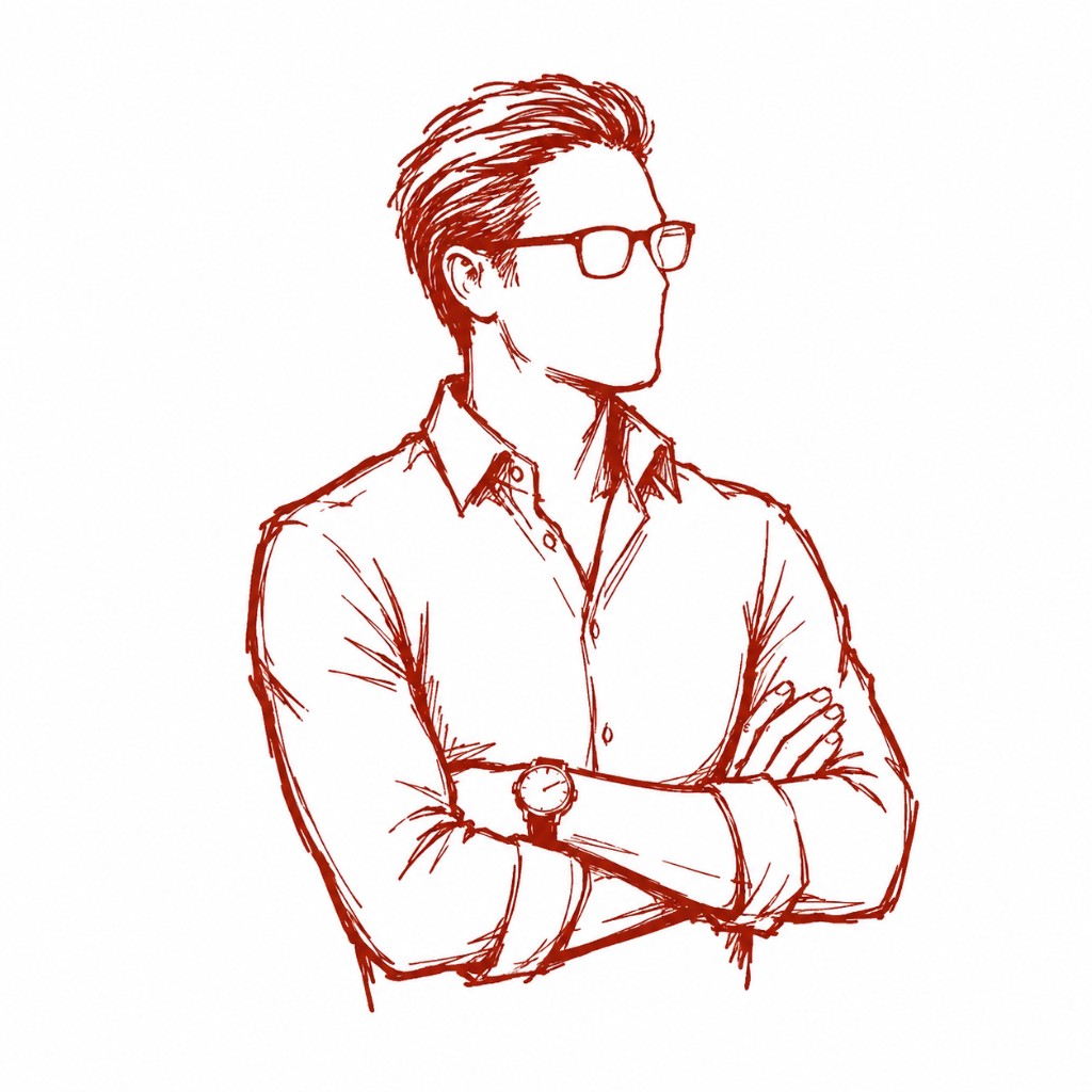 Illustration of an operator in a thoughtful pose — for operations leaders